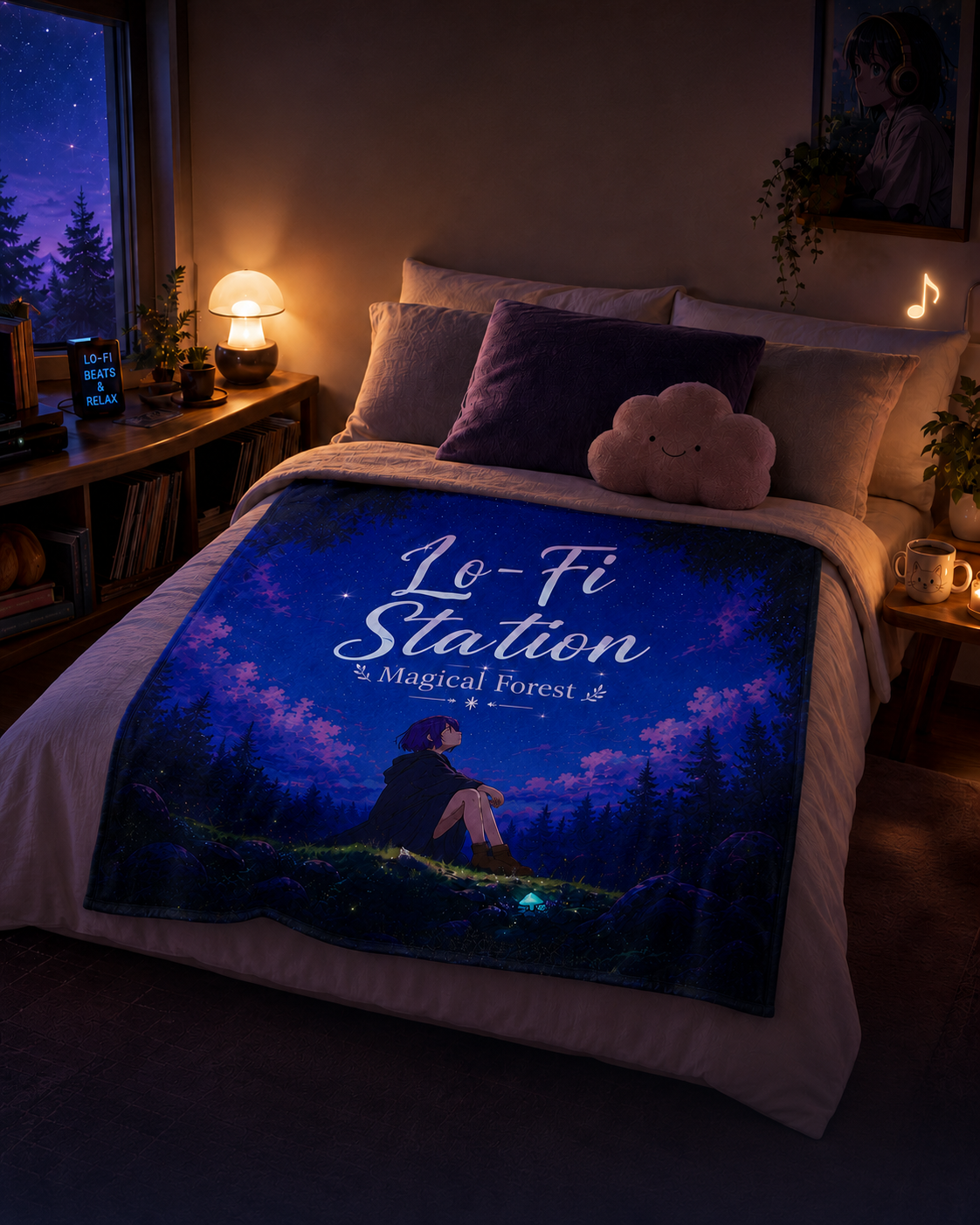 Magical Forest Plush Blanket