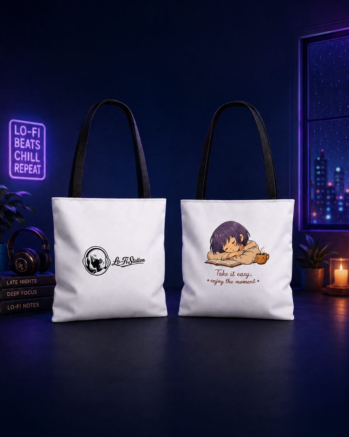 Miyu Lo-Fi Aesthetic Tote Bag