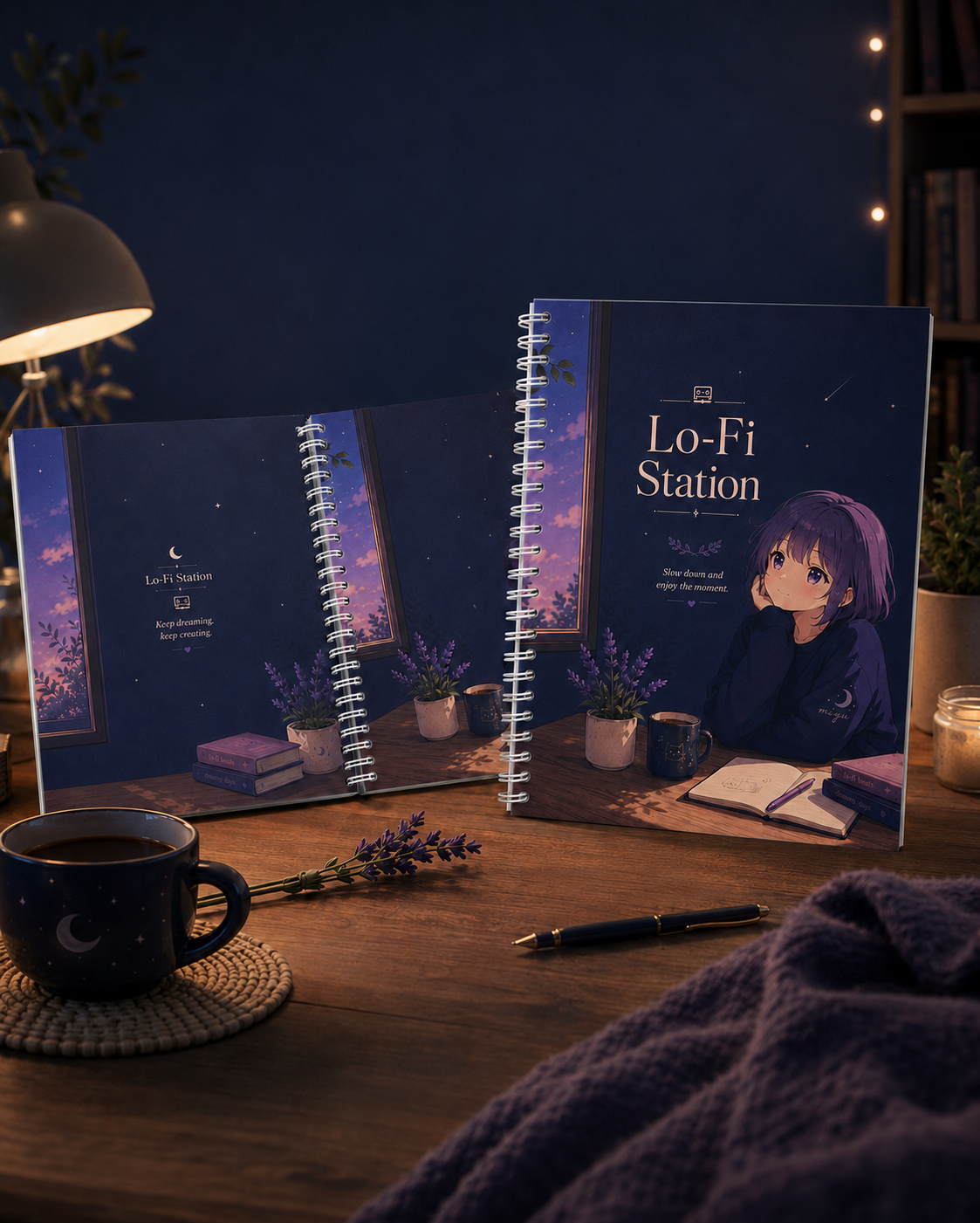 Miyu Lo-Fi Spiral Notebook