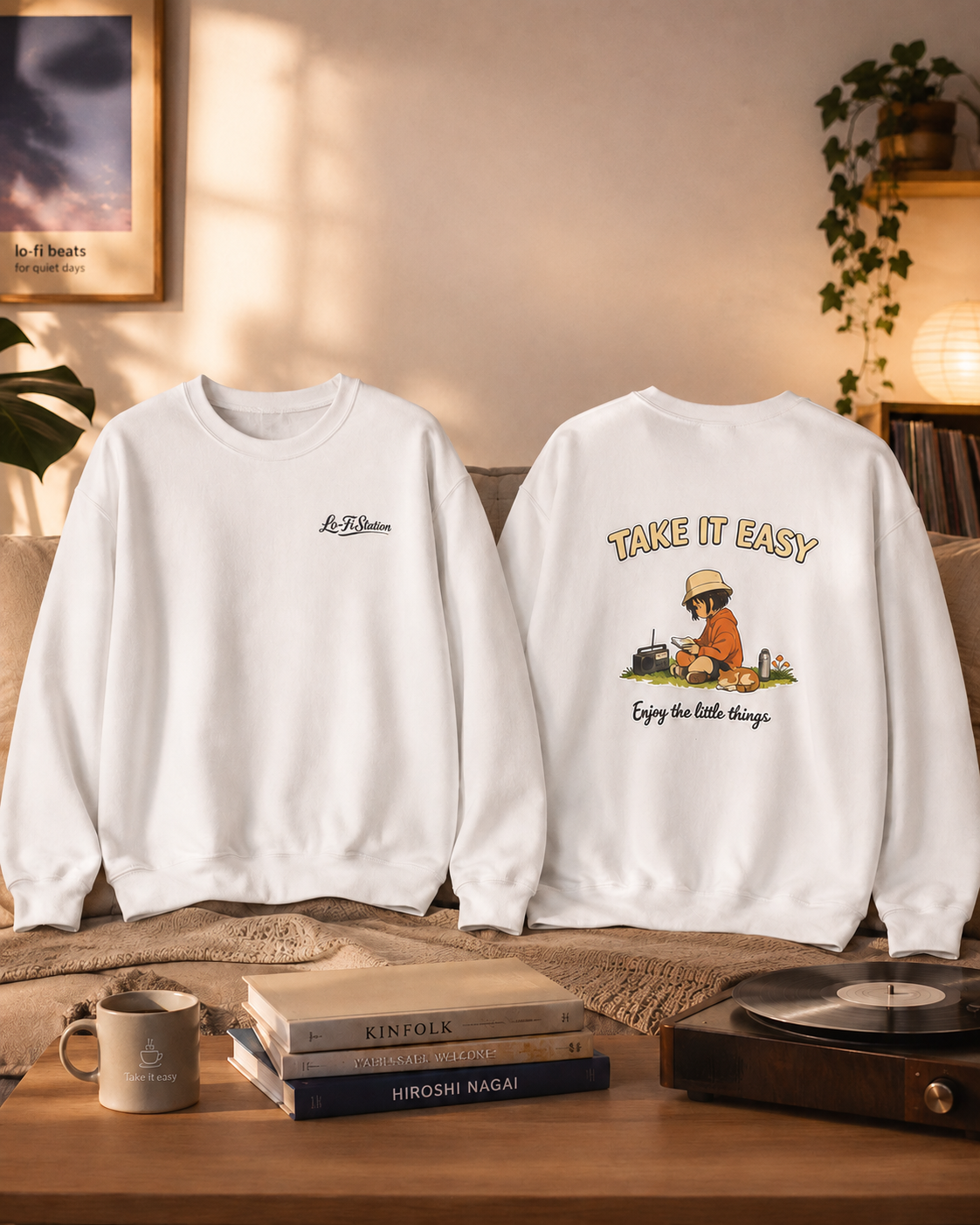 Miyu Lo-Fi Vibes Crewneck Sweatshirt